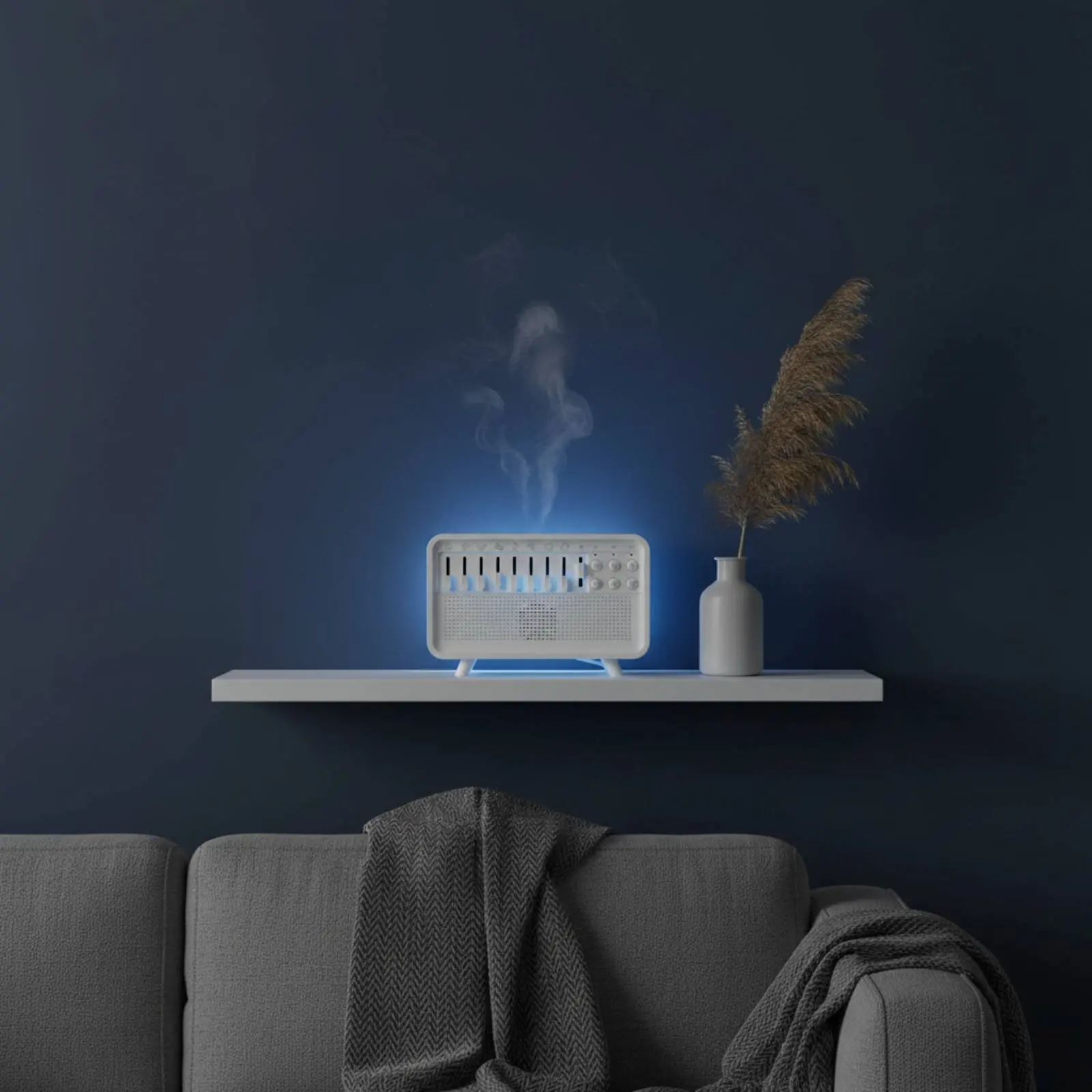 Фото Аромадиффузор Flame 4-в-1: многофункциональный Bluetooth-увлажнитель с ароматерапией, звуковыми эффектами и функцией ночника для улучшения сна №2