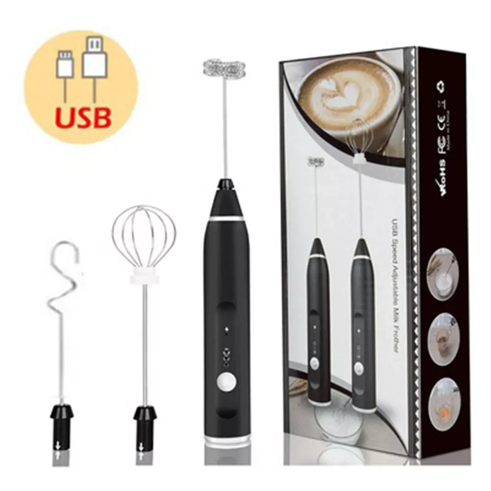 

Stainless Electric Mixer Automatic Blender USB Charging Small Household Electric Milk Whisk Baking Milk Frother