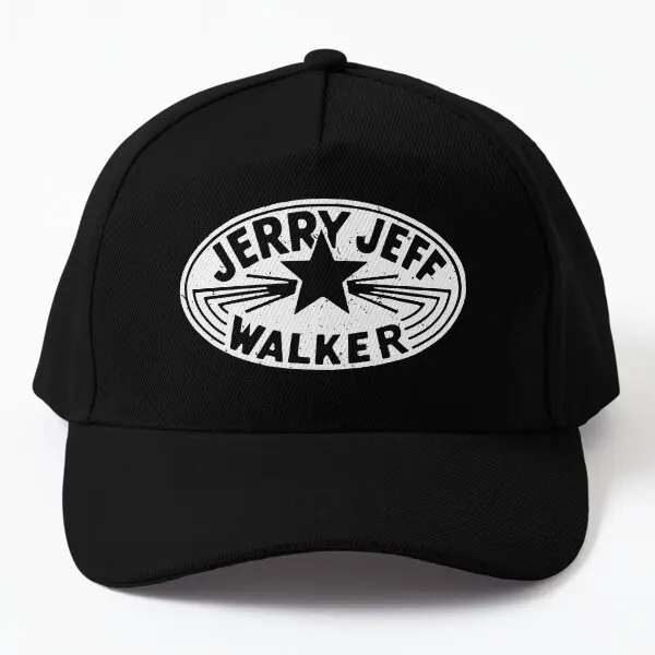 

Jerry Jeff Walker White Vintage Logo Baseball Cap Hat Casual Casquette Sun Mens Czapka Hip Hop Black Snapback Fish Sport Women