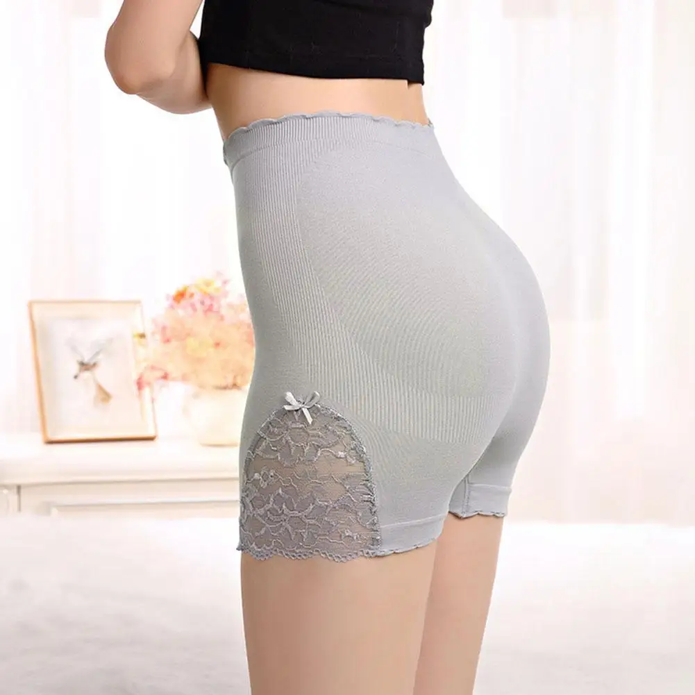 2022 Spring Female Panties Lace Seamless Safety Short Pants Lingerie Stretch Waist Shorts Slimming Women's Briefs Underwear V4a5