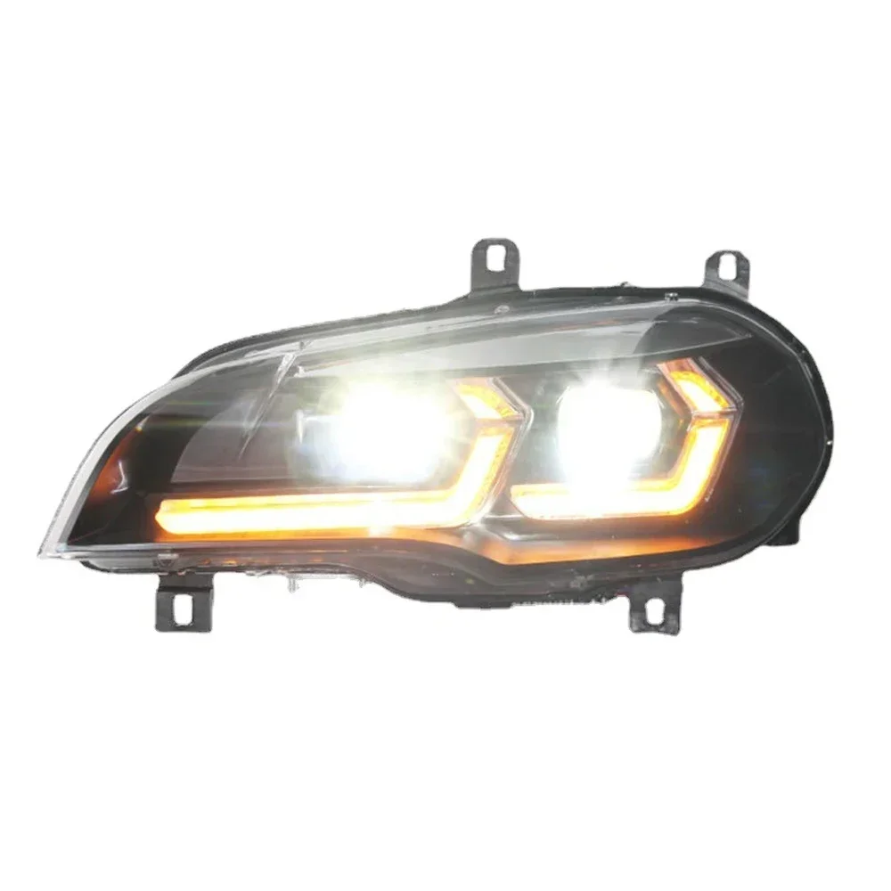 Автозапчасти для BMW X5 E70 фары 2007-2013 двойной L стиль 2023 сменный DRL-проектор
