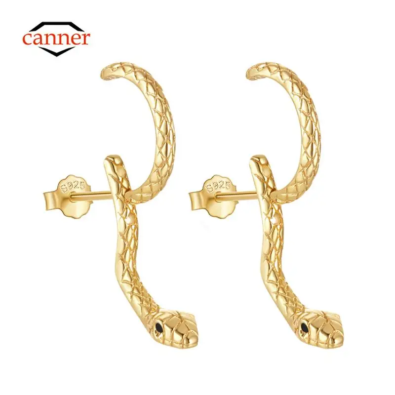 Женские серьги из серебра 925 пробы 18 К