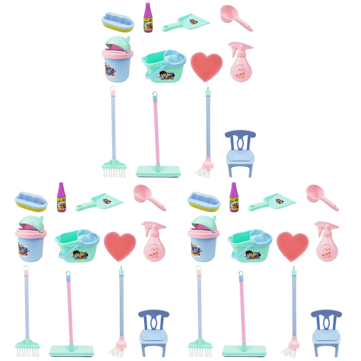 

3 комплекта, оборудование для очистки детей (случайный цвет)