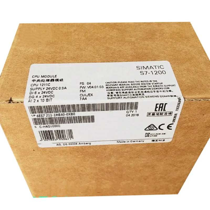 

New original 6ES7211-1HE40-0XB0 CPU1211C module 6ES72111HE40OXBO spot