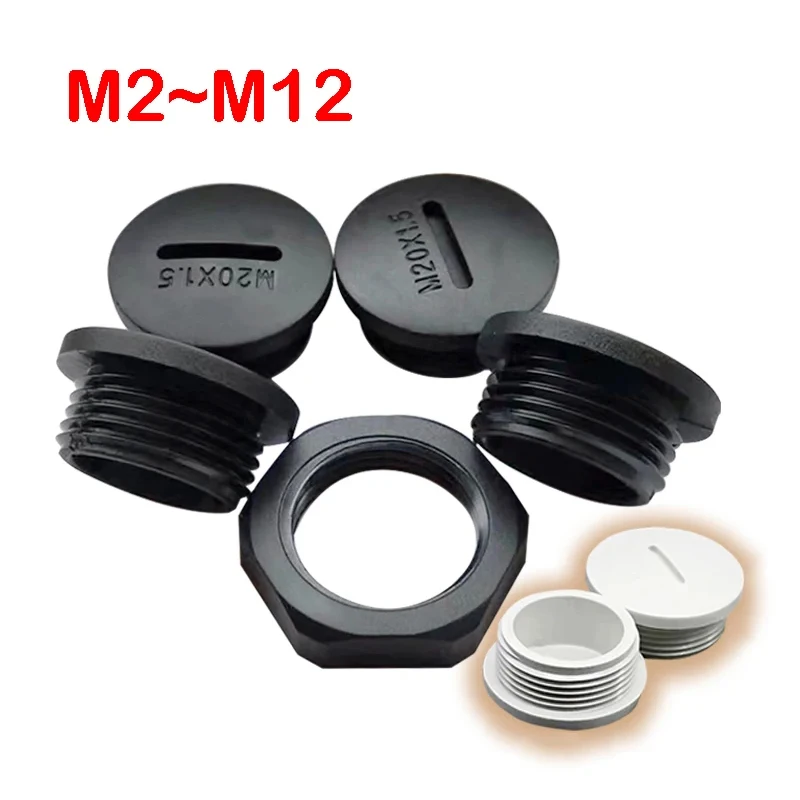 

Водонепроницаемые нейлоновые заглушки M12-M32 черные/белые