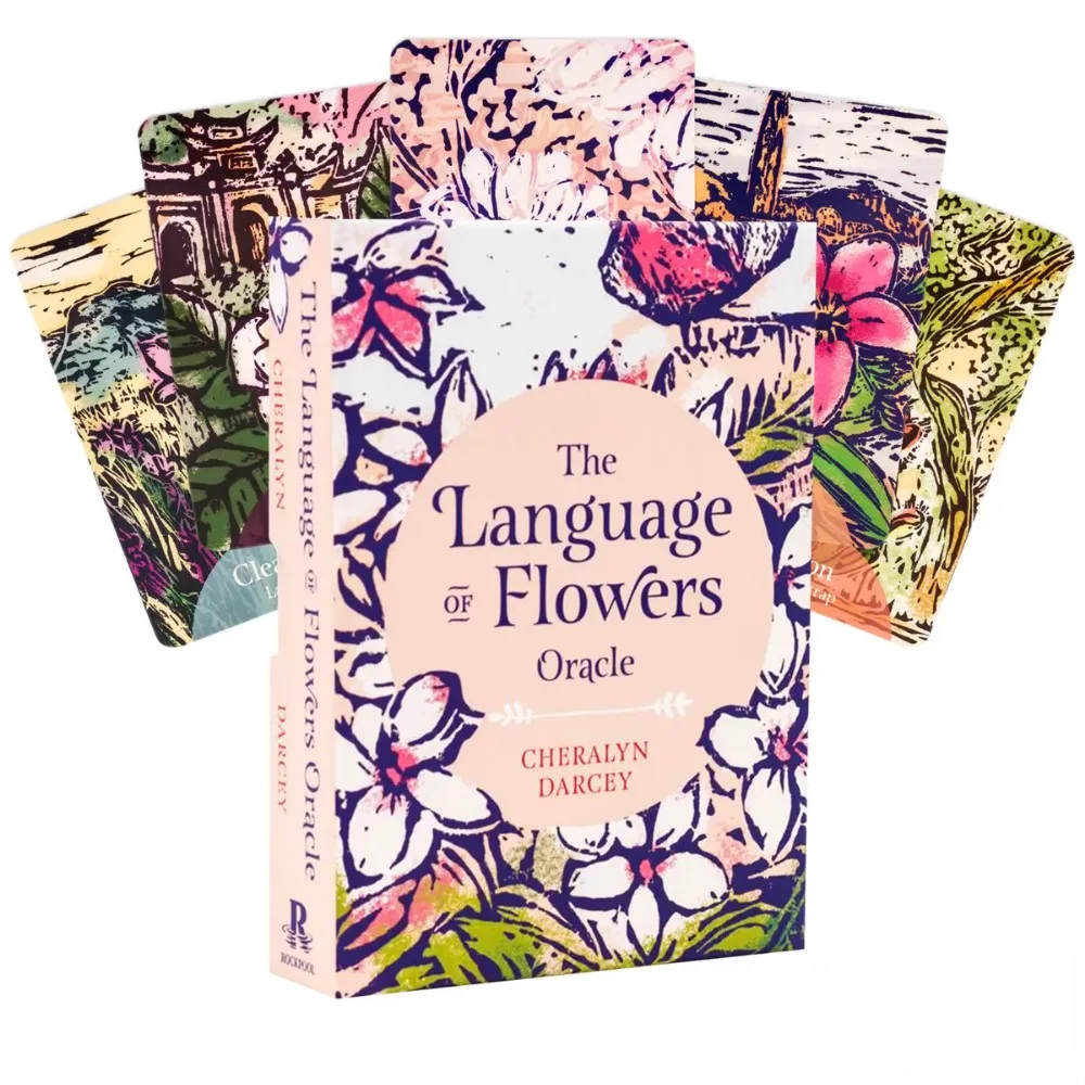 11*6.5cm The Language of Flowers Oracle |