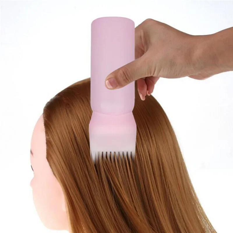 

Fashion Professional Hair Dye Bottle Applicator Brush Dispensing Salon Hair Coloring Dyeing Hair Dry Cleaning Bottle