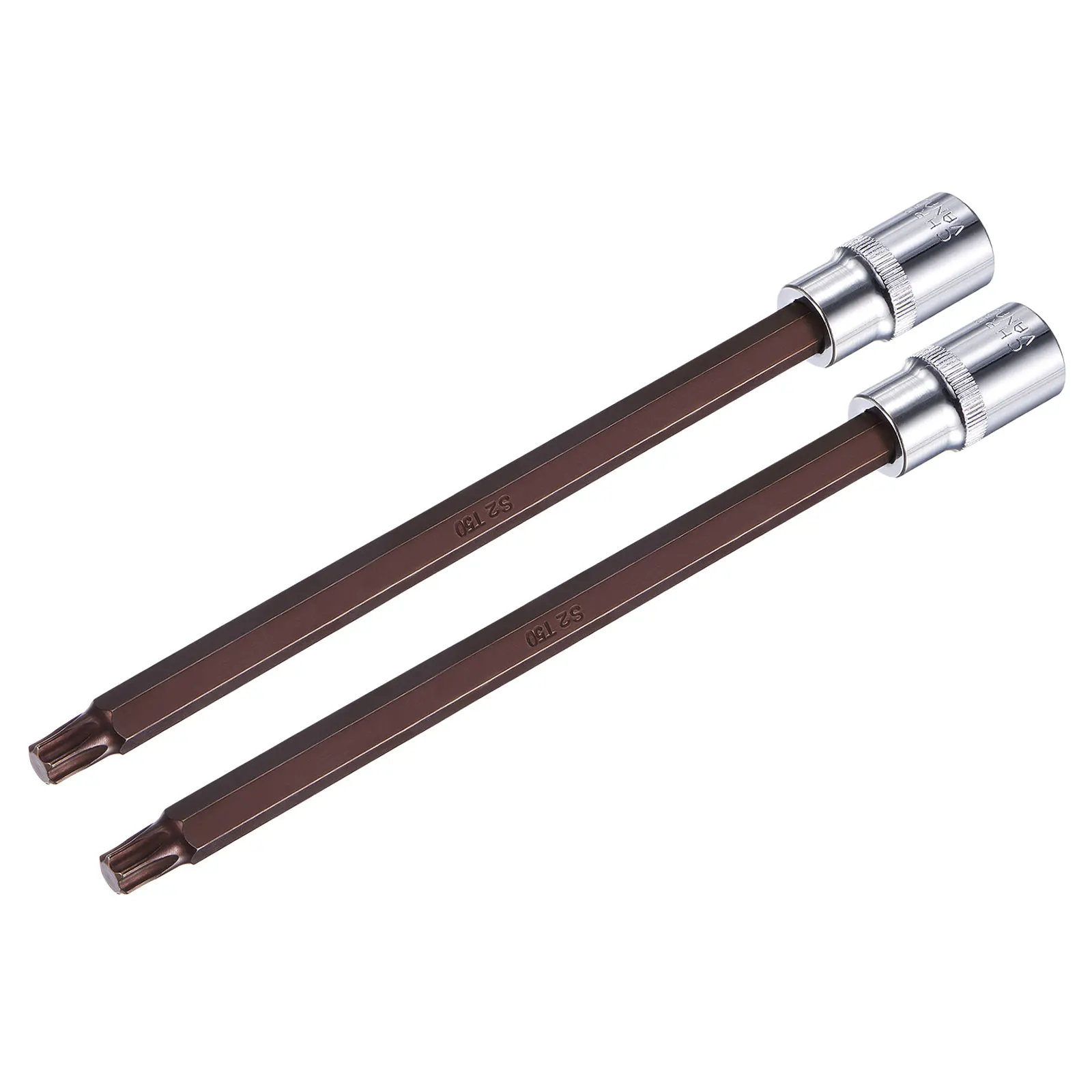 

Uxcell 1/2" Square Drive x T50 Torx Bit Socket, S2 Steel Bits, CR-V Sockets 200mm Length (for Hand Use Only) 2 Pcs