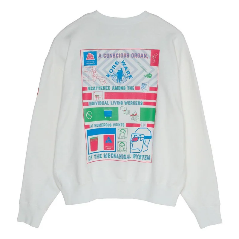 

C.E 20AW Graphic CAVEMPT Printing Color Stitching Loose Lethargic Round Neck Long Sleeve Hoodies For Men Women Fashion