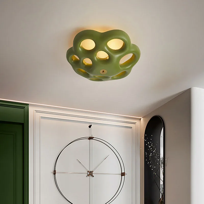 

Modern Cream Ceiling Lamp Light Bedroom Original Designer Hallway Lamps Lustre Girls Room Lampa Led Sufitowa Home Decorations