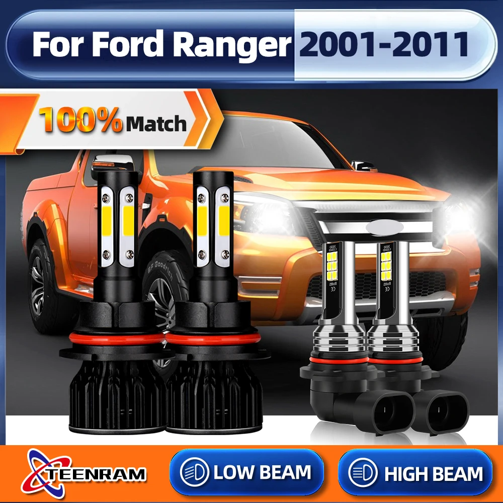

9007 светодиодный Canbus фары лампы 9005 HB3 светодиодный Противотуманные фары 240 Вт 40000LM авто фары для Ford Ranger 2001-2007 2008 2009 2010 2011
