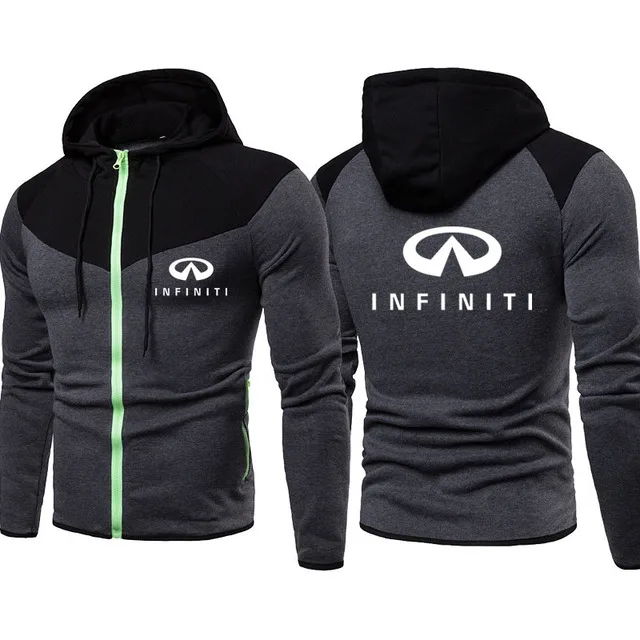 

NEW Men sports jacket Baseball Jacket Infiniti logo hot sale jackets Spring Autumn cotton Splicing Fashion casual men clothing