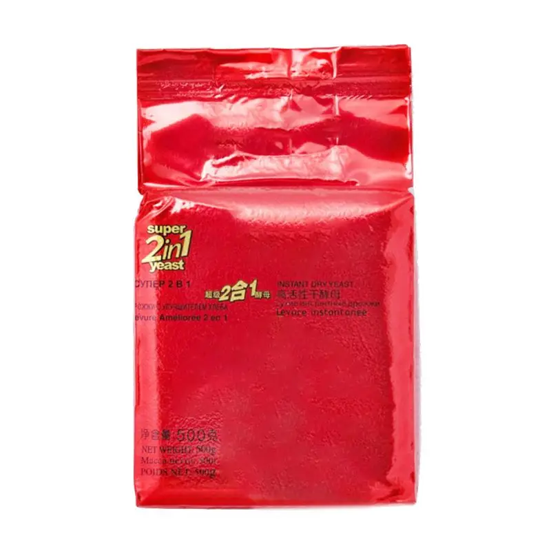 

500g High Glucose Tolerance Instant Dry Yeast Highly Active Powder for Making Baozi Mantou Steamed Buns Bread Material