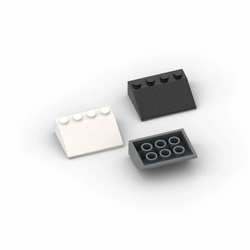 50 шт. MOC 3297 pendenza 33 ° 3x4 mattoni совместимизация fai da te Assmble Building Puzzle cervello giocattolo Blocks particelle