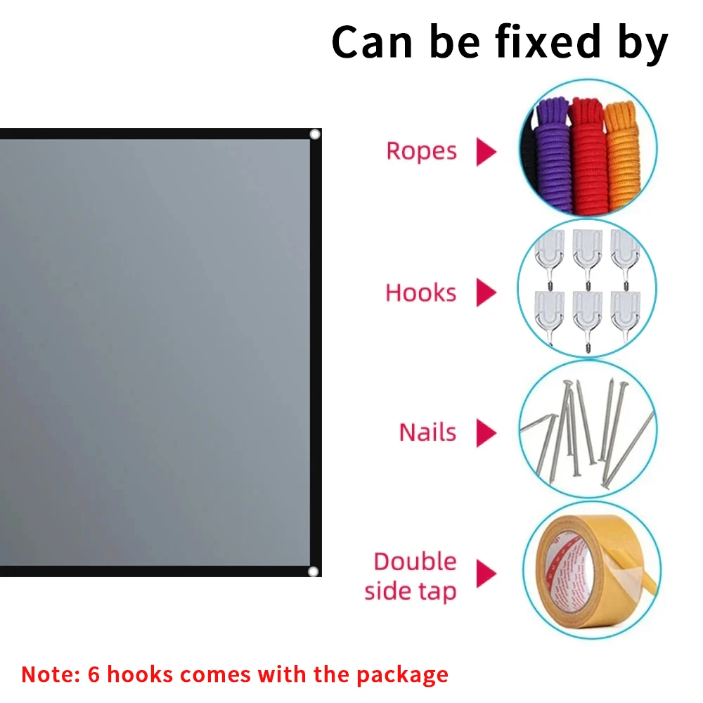 Экран-проектор с рамками 16:9 60-130 Дюймов