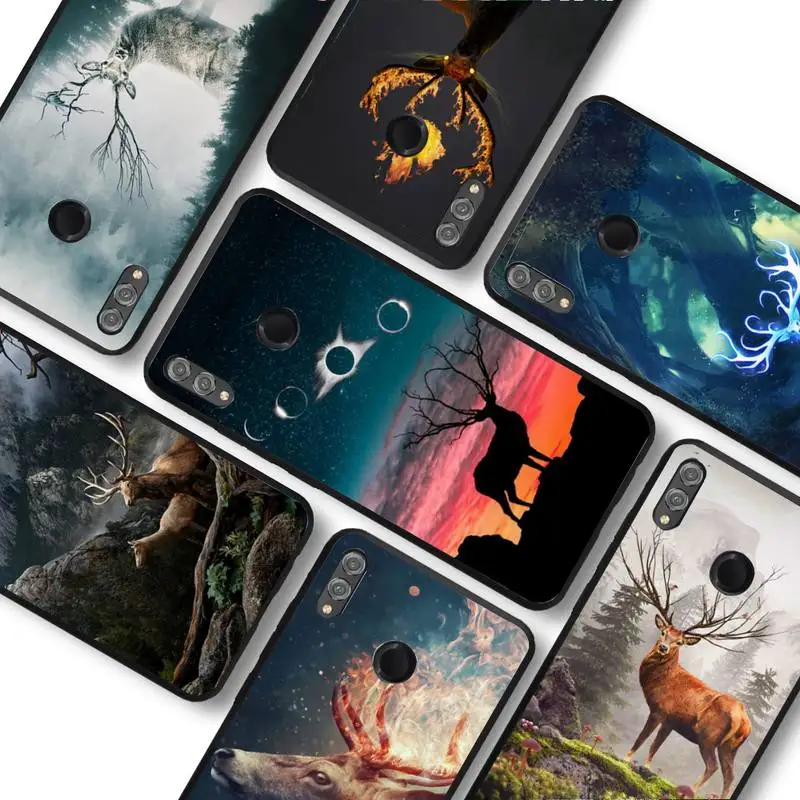 

Animal Deer Art Phone Case For Huawei honor 10Lite 10i 20 8x 10 for Honor 9lite 9xpro Back Coque