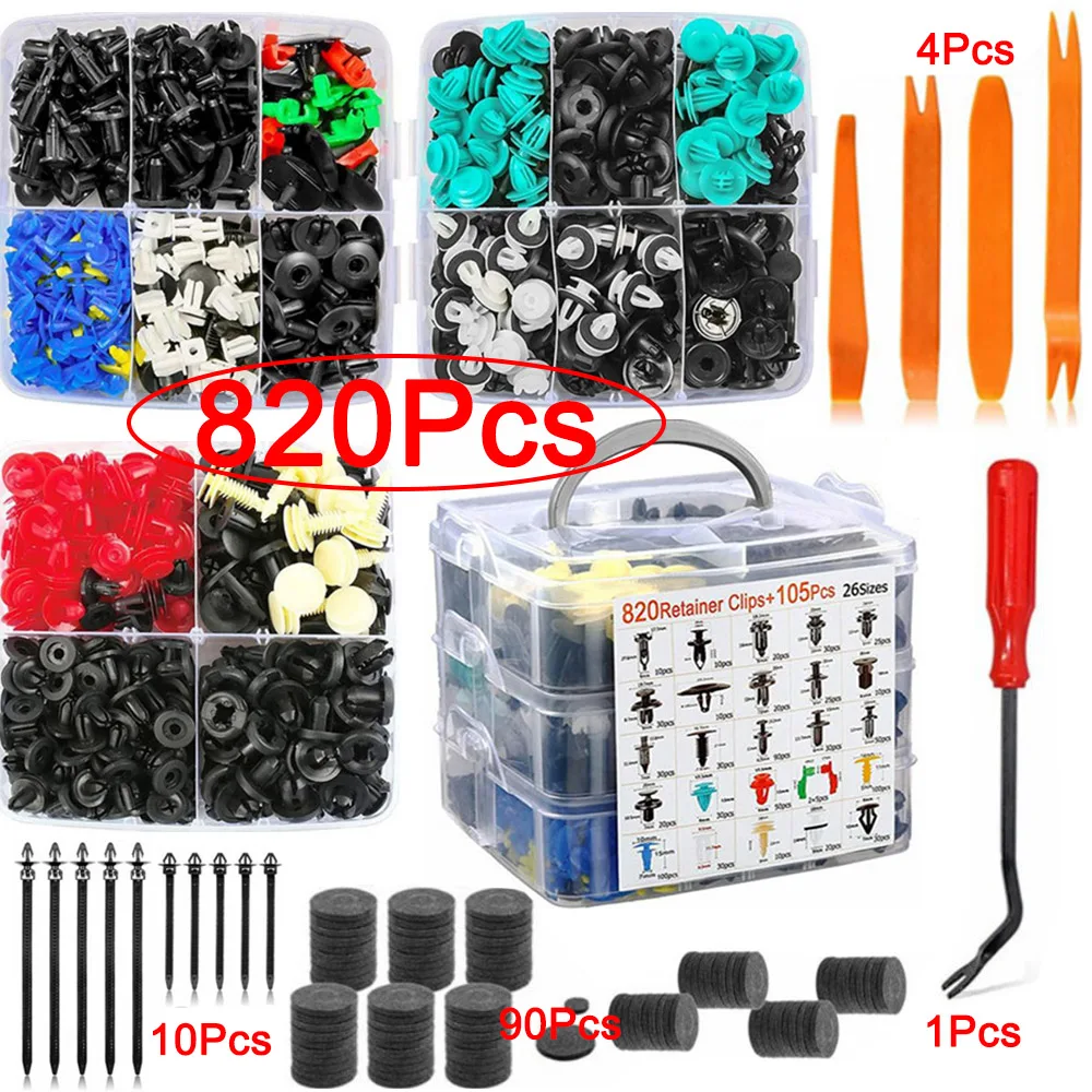 Автомобильные фиксаторы автомобильные заклепки с нажимным штифтом набор