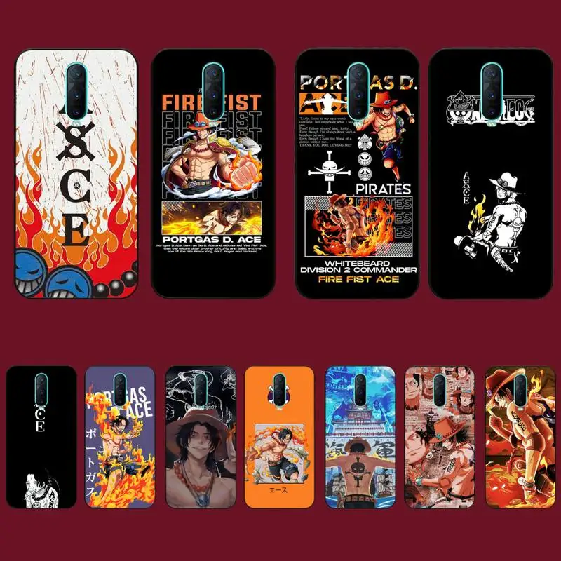 

BANDAI One Piece Ace Phone Case for Vivo Y91C Y11 17 19 17 67 81 Oppo A9 2020 Realme c3