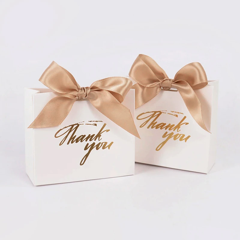With Ribbon Small Gift Packing Bag For Christmas Wedding Baby Shower Birthday Party Gift For Guests