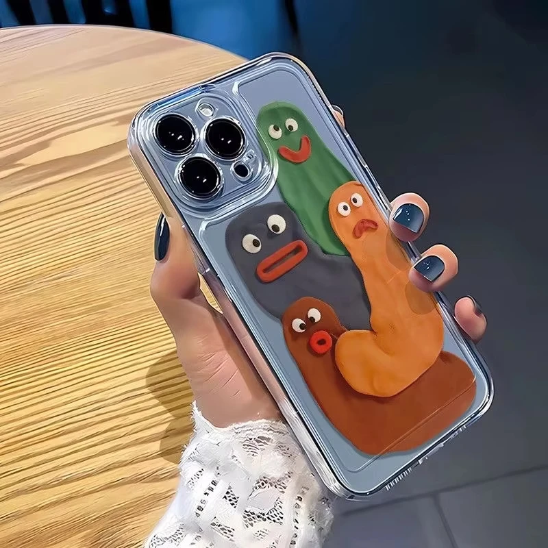 Прозрачный чехол для iPhone 16 15 14 13 12 11 Pro Max XS X XR 7 8 SE