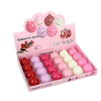 wholesale 24pcs lip balm set cute red pomegranate shape natural plant extract moisturizing smooth lip balm lips care in bulk