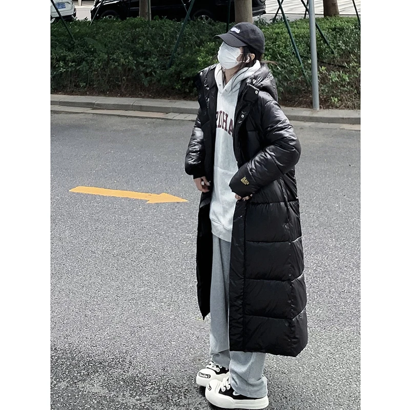 Новая зимняя Толстая теплая длинная куртка