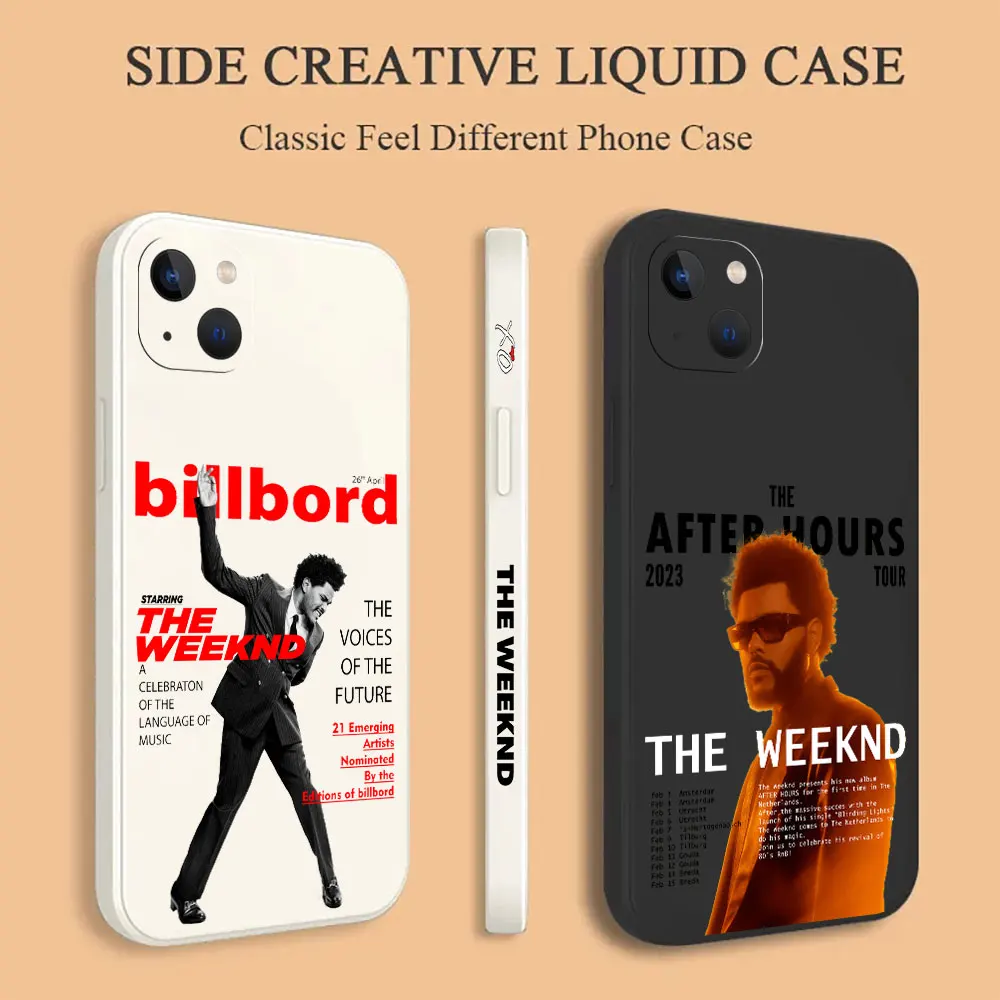 

The Weeknd Minimalist Poster Phone Case For iPhone 15 14 13 12 11 Pro XS Max Mini X XR SE 7 8 6 Plus Colour Silicone Cover Cqoue