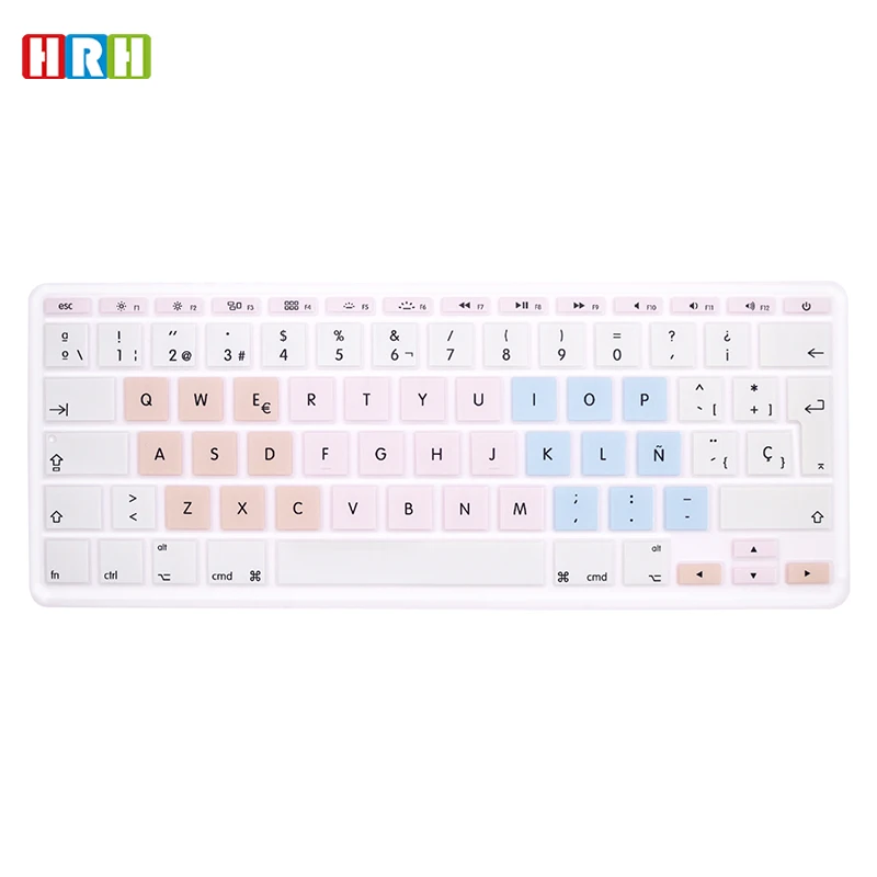 

HRH Painted design Spanish Silicone Keyboard Cover laptop skin Custom Protector for Macbook Air 11.6" A1465 A1370 EU Version