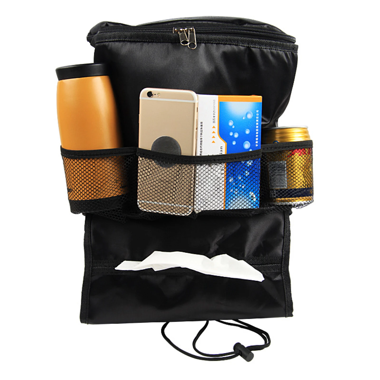 

Car Seat Back Insulation Storage Bag Multi-Pocket Thermal Cooler Travel Organizer Case Pouch Bottle Drink Holder Container