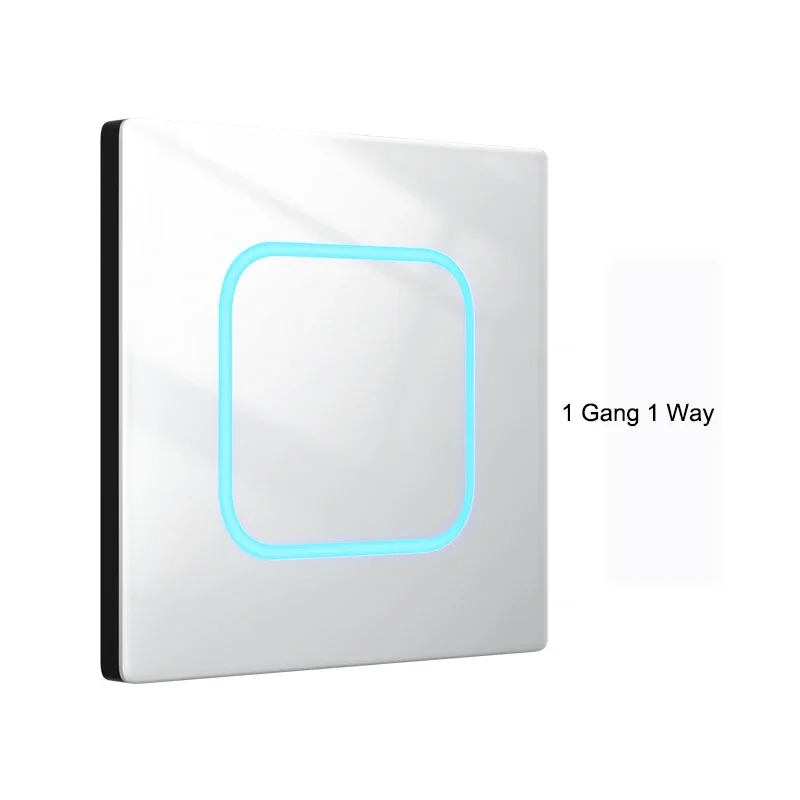 

Светодиодный выключатель с большой диафрагмой, белое закаленное стекло, 1, 2, 3, 4 клавиши, 1, 2 канала, точечный переключатель для ящерицы, ТВ, розетка европейского стандарта, Бытовой настенный переключатель