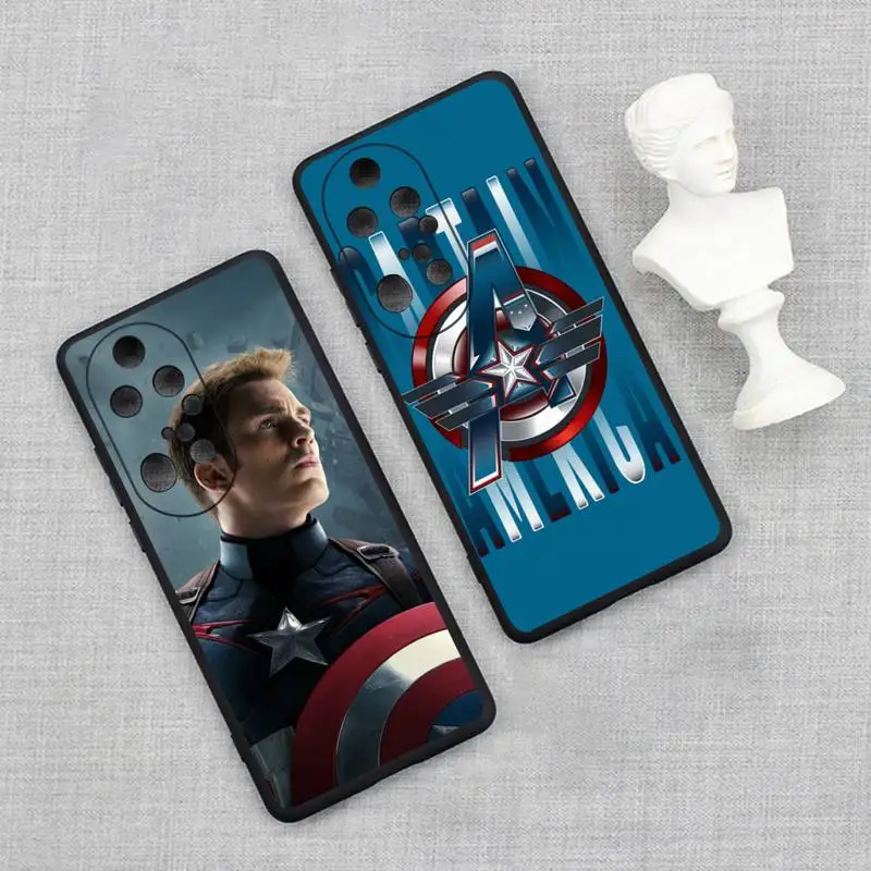 

Captain America Steve Rogers Phone Case For Huawei P20 P30 P40 P50 Lite E P Mate 50 40 30 20 Pro Soft Cover