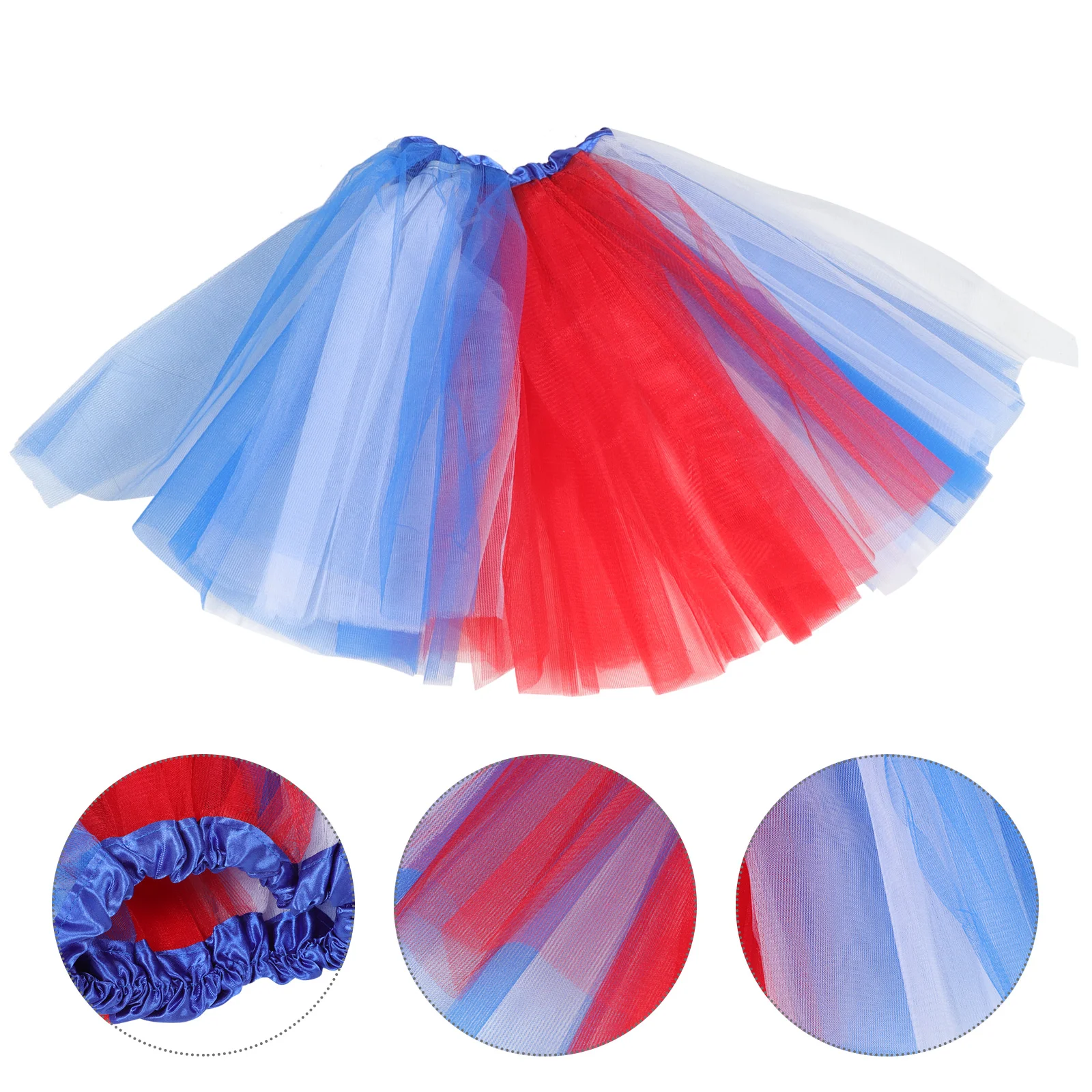

Ballet Tulle Skirt Girl Tutu Skirt Decorative Skirt Independence Day Skirt Party Skirt