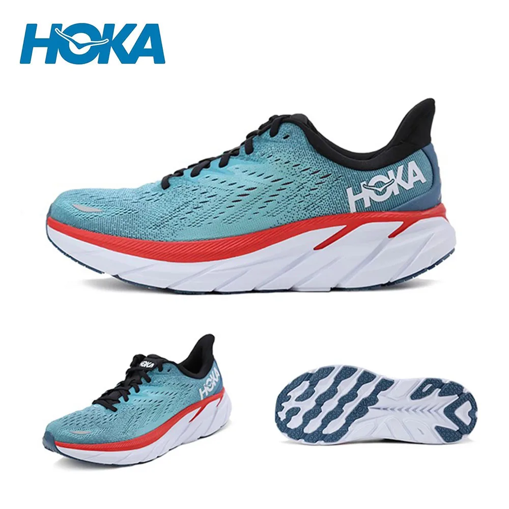 

HOKA Clifton 8 Men Shock Absorption Breathable Trail Running Shoes Sneakers Outdoor Marathon Light Casual Tennis Shoes for Women