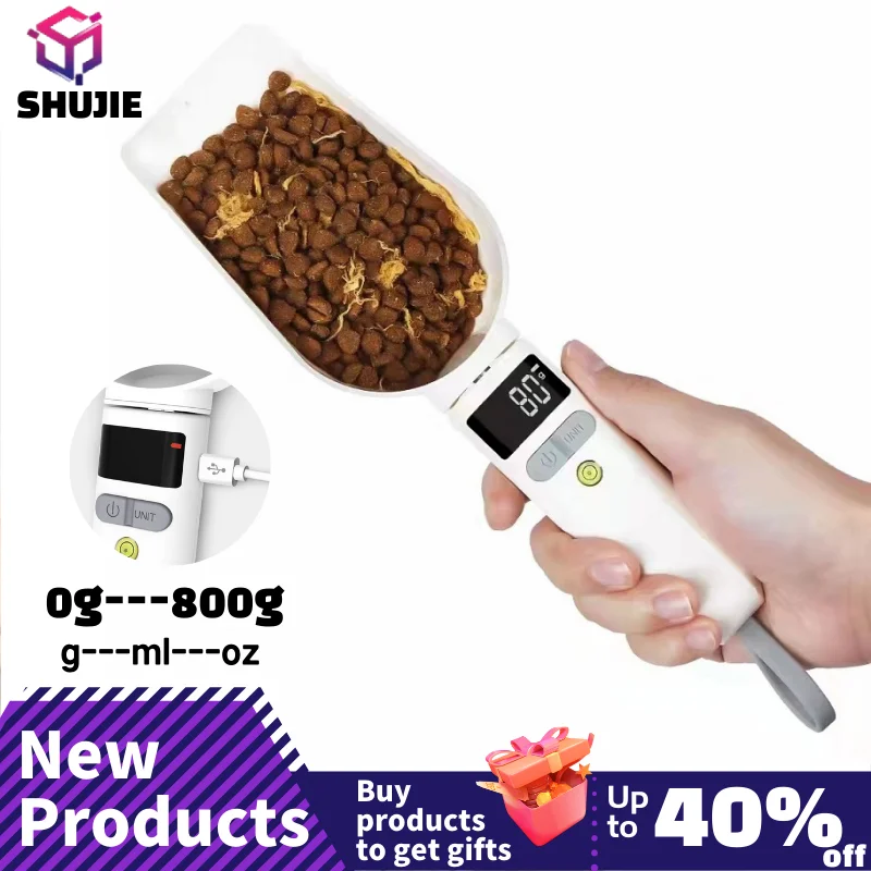 

Digital Scale Electronic Spoon Lcd Scale Electronic Cooking Food Dry Dog Foodweight Measuring Spoon 800g 0.1g Weighing Tool New