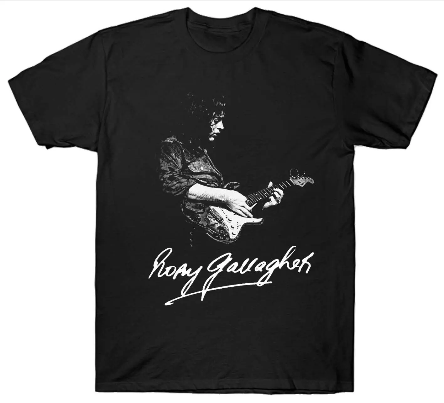 

Rory Gallagher гитарный гитарист 1970-е годы Ретро футболка. Летняя мужская футболка из 100% хлопка с круглым вырезом и коротким рукавом Новинка