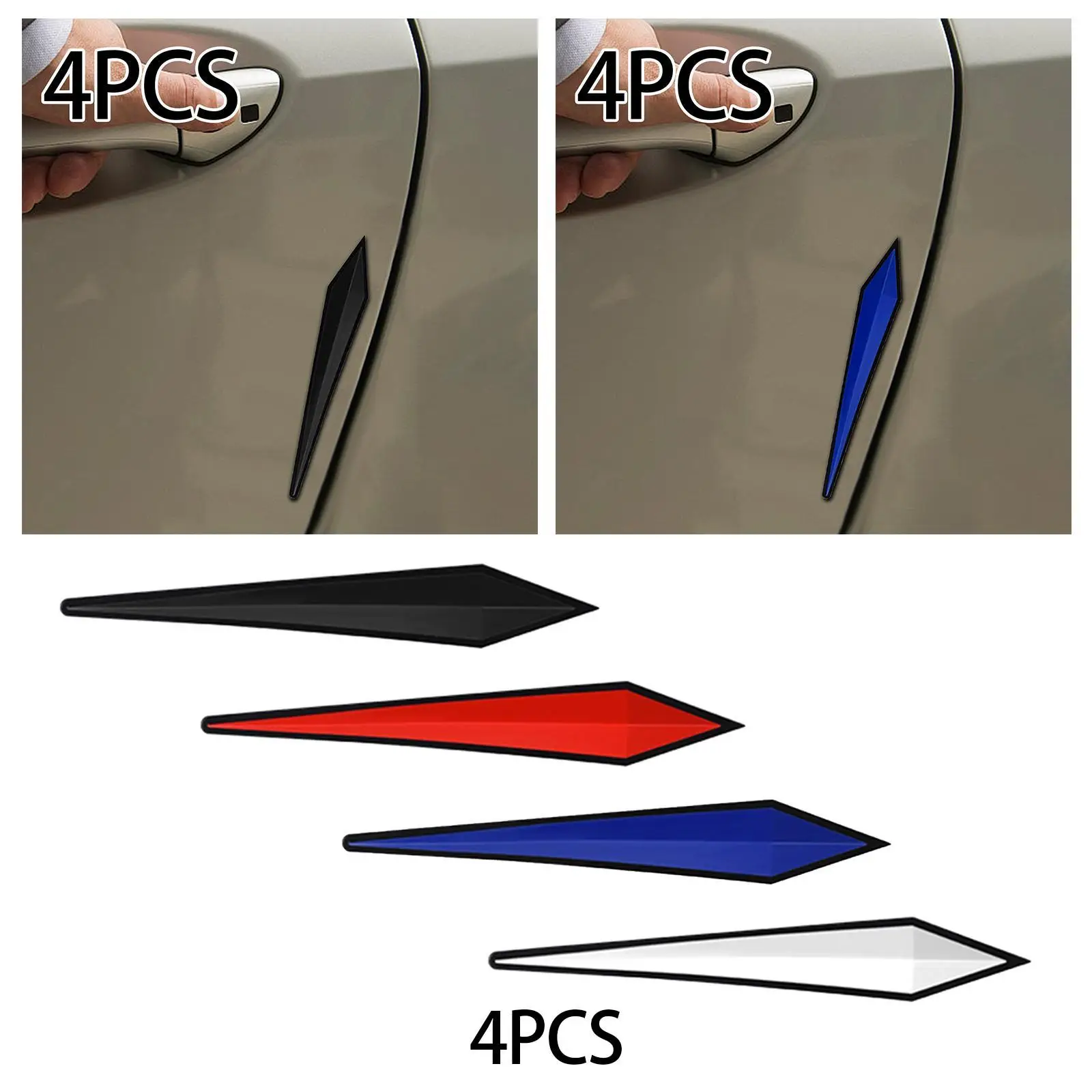 4 шт. универсальные автомобильные противоударные полосы для зеркала заднего вида