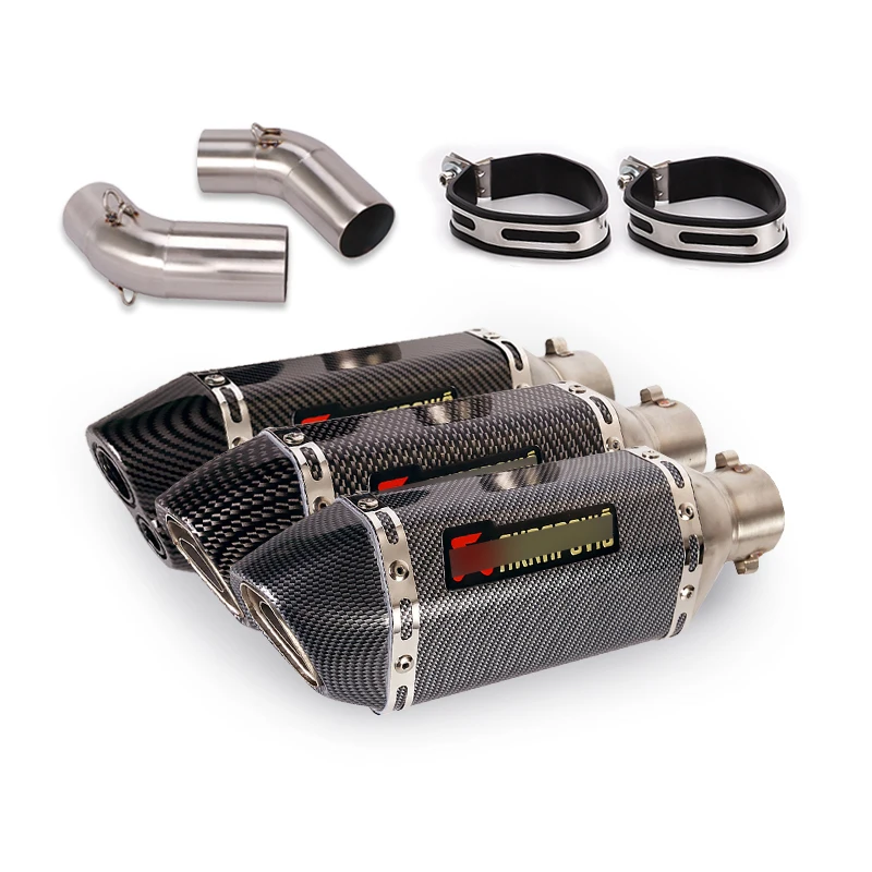 

51MM For Ducati monster 696 695 795 796 1100 Motorcycle Exhaust system Slip-on escape muffler Mid pipe removable DB Killer