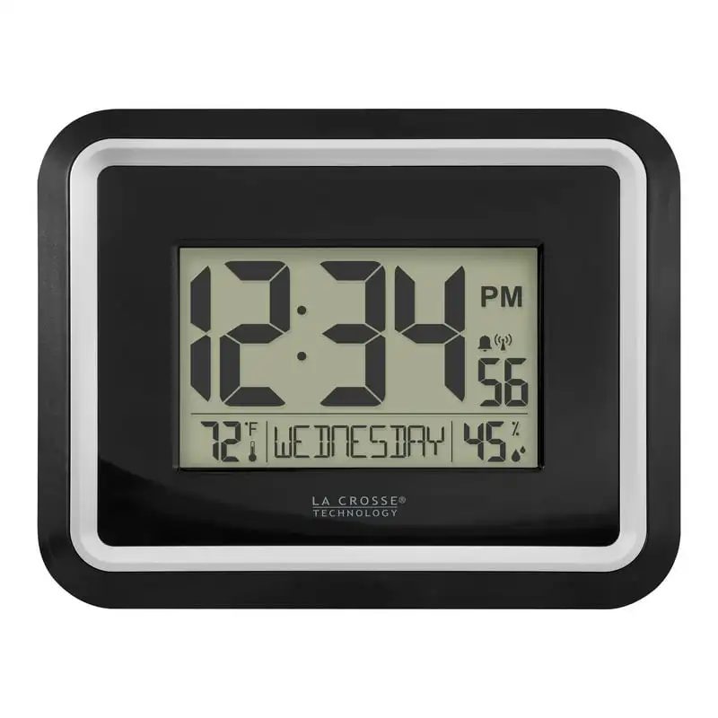 

Modern Atomic Digital Clock with Temp and Calendar, BBB84022 Clock movment with pendulum Alarm clocks Home decoration luxury Clo