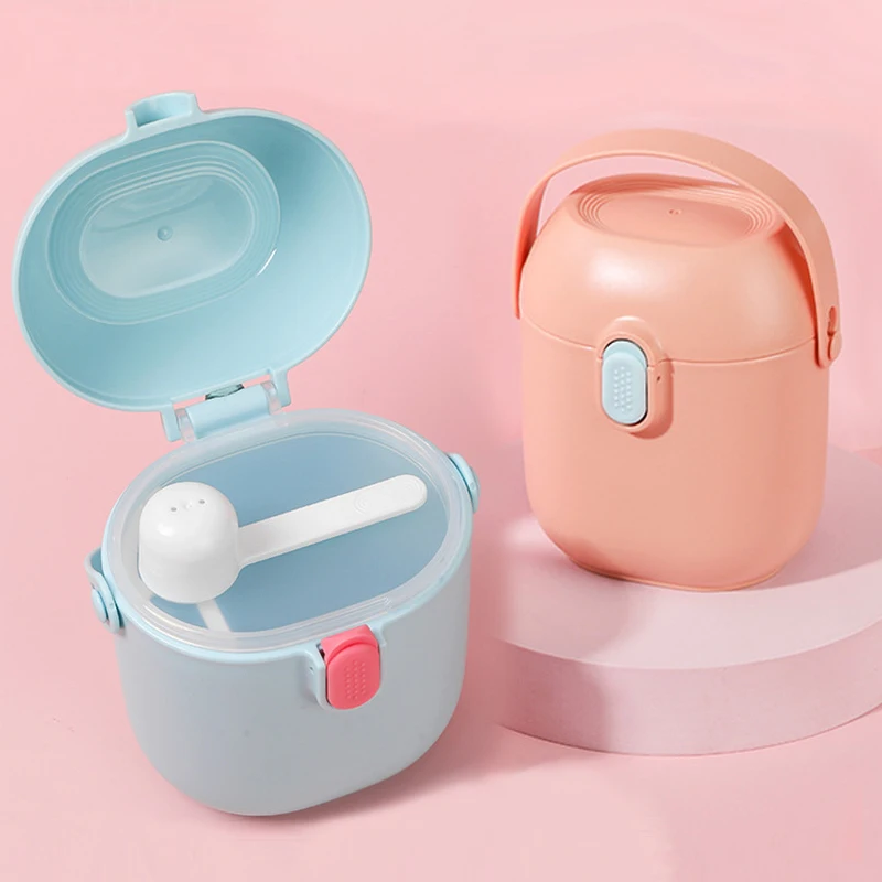 Portable Baby Food Storage Box Essential Cereal Cartoon Infant Milk Powder Box Fruit Snacks Feeding Food Storage Container Box