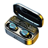 briame tws wireless bluetooth 5 2 headphones stereo sports waterproof earhook earphones with microphone charging box