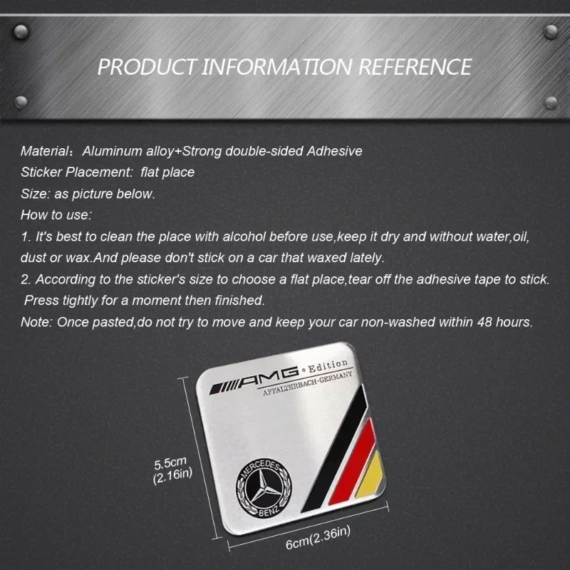 Автомобильная наклейка для Mercedes Benz Edition W202 W203 W204 C63 W210 W213 W212 W463 W464 G63 G55 W164 W176 GLA CLS SL