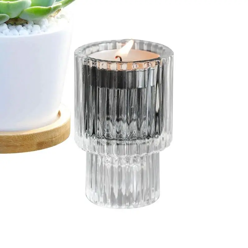 Clear Candle Holder |candle Stand For Indoor Or Outdoor& Indoor Dining Elegant Dinner Party Decorations
