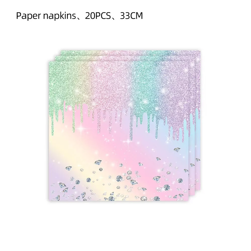 Макарон с бриллиантами товары для вечеринок украшения дня рождения бумажные