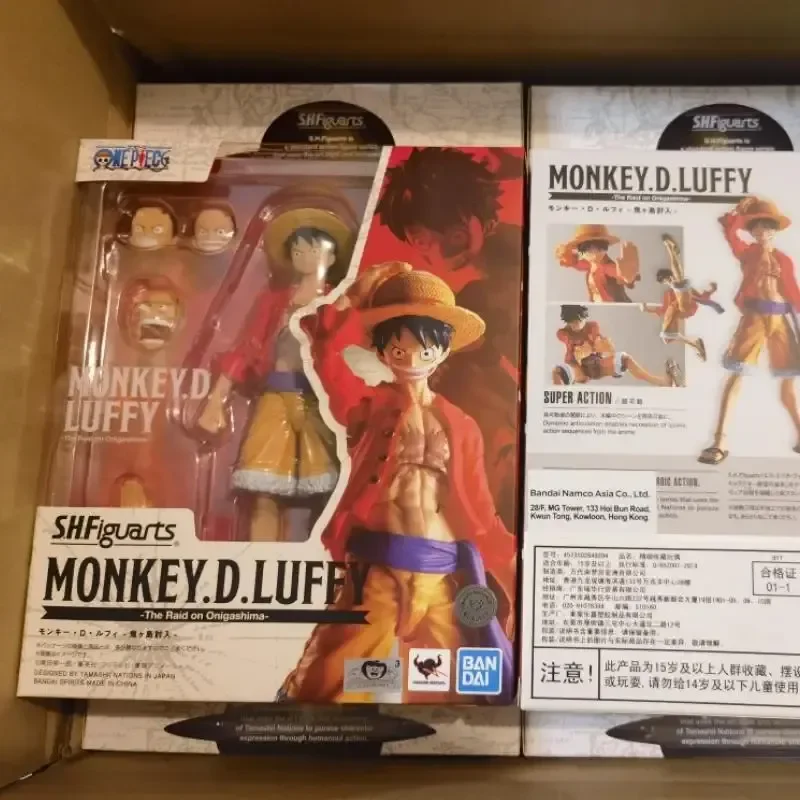 

В наличии One Piece Luffy S.H. Фигуртс аниме оригинальная Обезьяна D Luffy ПВХ экшн-фигурки рейд на Onigashima игрушка для детей