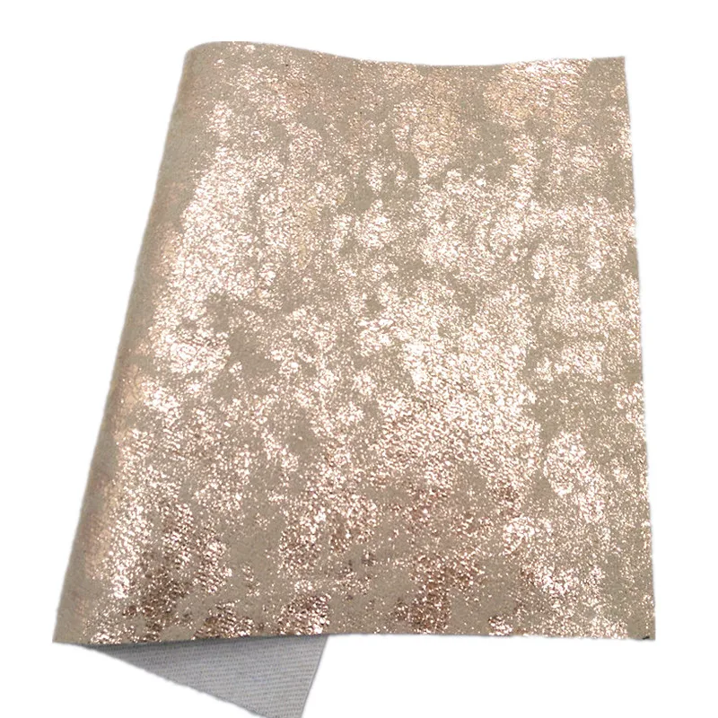 Толстая блестящая кожа металлические цветы искусственная винил войлок подложка