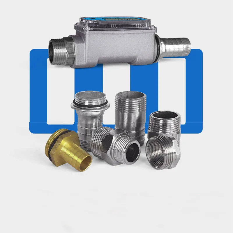 Электронный цифровой расходомер жидкости из нержавеющей стали измеритель