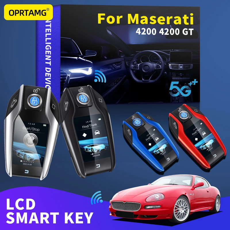 

OPRTAMG для Maserati 4200 4200 GT Keyles входной пульт дистанционного управления автомобильный ключ модифицированный Smart LCD 1999 2000 2001 2002 2003 2004 2007 2012 2021