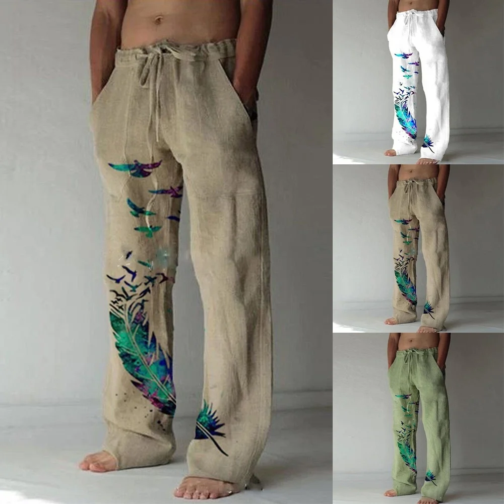 

New Men's Sports Pants Casual Baggy Sweatpants Trousers Beach Holiday Yoga Jogging Pant Plus Size Fitness Pants Man Streetwear