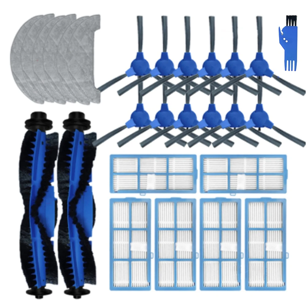 

Mop Cloth HEPA Filter Side Brush for Proscenic 850T Vacuum Cleaner Main Roller Brushes Mopping Pad Rags Replacement