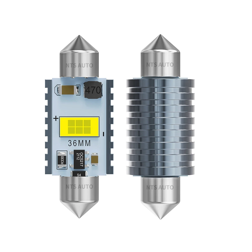 2 шт. гирлянда светодиодная C5W C10W 31 мм 36 мм 39 мм 41 мм салон автомобиля супер яркий 3570SMD Canbus без ошибок купольная карта лампа зеркальная лампа